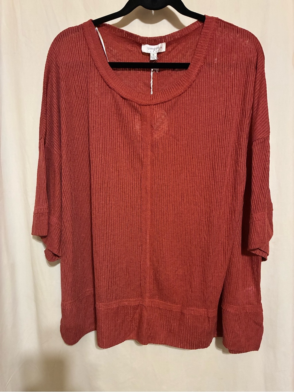 Umgee Oversized Ribbed Shirt - Picture 2 of 8